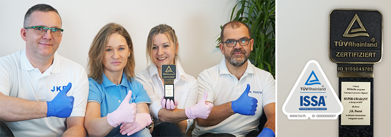 zespół firmy sprzątającej J.K. Pucuś